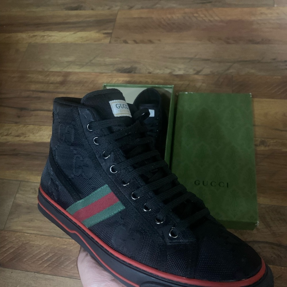 Gucci Black High-Top Sneaker